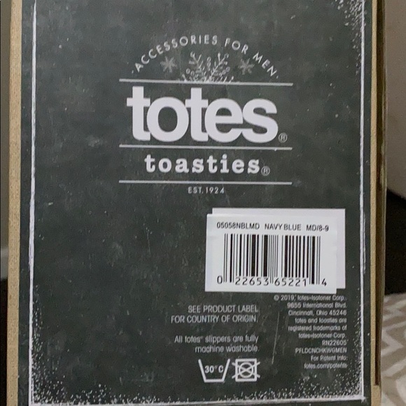 Totes Toasties Men's Memory Foam Slipper M 8-9 - Picture 3 of 6